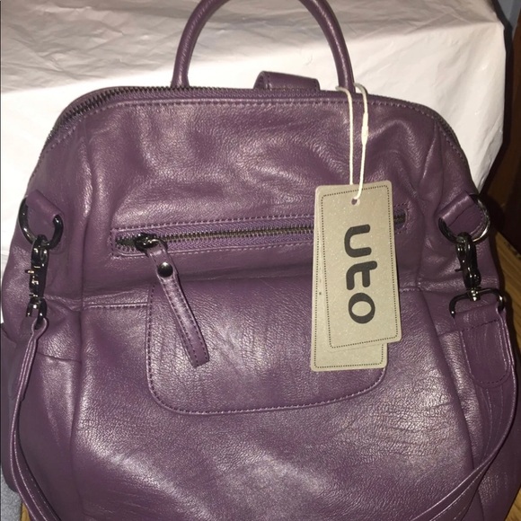 leather women's backpack handbag